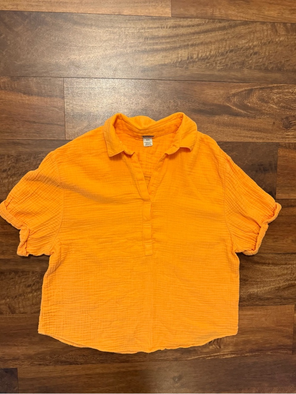 Magaschoni Organic Cotton Orange Top size medium